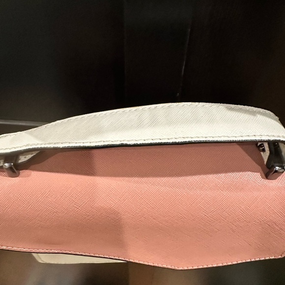 Botkier Cobbler colorblock Crossbody Bag in Bold Red white and Light Pink - Picture 8 of 16